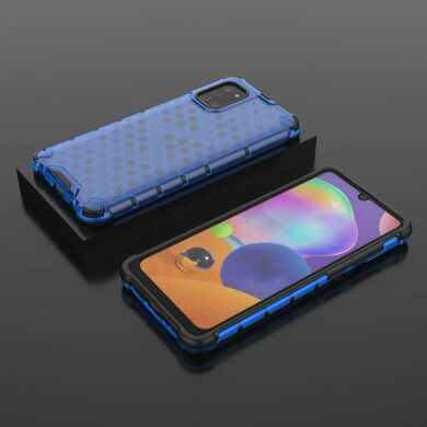 Защитный чехол Deexe Honeycomb Series для Samsung Galaxy A31 (A315) - Blue