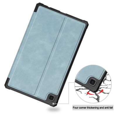 Защитный чехол Deexe Leather Stand для Samsung Galaxy Tab A7 Lite (T220/T225) - Grey
