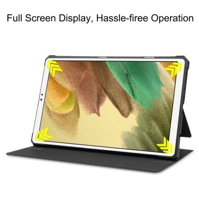 Захисний чохол Deexe Leather Stand для Samsung Galaxy Tab A7 Lite (T220/T225) - Brown