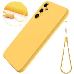 Защитный чехол Deexe Silicone Case для Samsung Galaxy M15 (M156) - Yellow