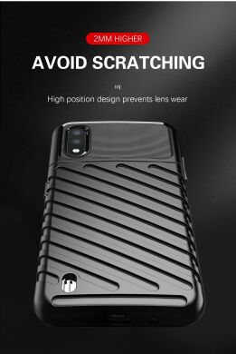 Защитный чехол Deexe Thunder Series для Samsung Galaxy A01 (A015) - Black