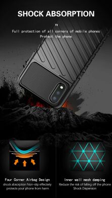 Защитный чехол Deexe Thunder Series для Samsung Galaxy A01 (A015) - Black