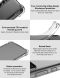 Защитный чехол IMAK Airbag MAX Case для Samsung Galaxy A55 (A556) - Transparent Black. Фото 8 из 10
