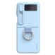 Защитный чехол NILLKIN CamShield Silky Silicone Case (FF) для Samsung Galaxy Flip 4 - Blue. Фото 1 из 17