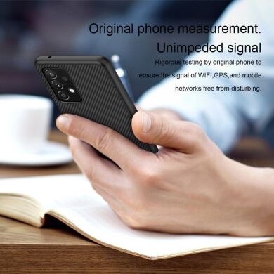 Защитный чехол NILLKIN Synthetic Fiber для Samsung Galaxy A52 (A525) / A52s (A528) - Black