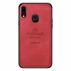Защитный чехол PINWUYO Vintage Series для Samsung Galaxy A10s (A107) - Red