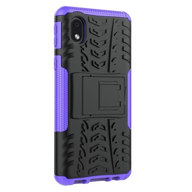 Защитный чехол UniCase Hybrid X для Samsung Galaxy A01 Core (A013) - Black / Purple