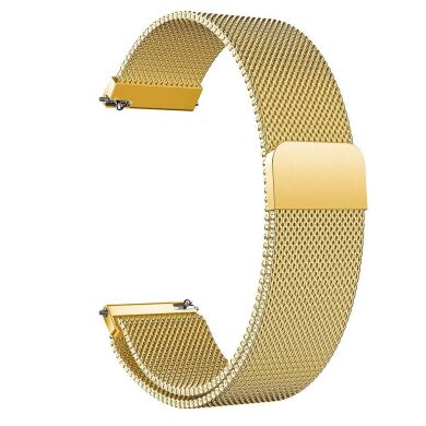 Ремешок Deexe Milanese Stainless Steel для часов с шириной крепления 20мм - Gold
