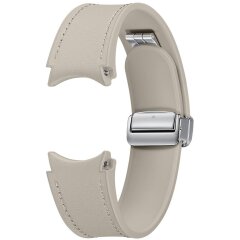 Оригинальный ремешок D-Buckle Hybrid Eco-Leather Band (M/L) для Samsung Galaxy Watch 4 / 4 Classic / 5 / 5 Pro / 6 / 6 Classic (ET-SHR94LAEGEU) - Etoupe