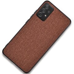 Защитный чехол UniCase Cloth Texture для Samsung Galaxy A23 (A235) - Brown