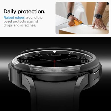 Защитный чехол Spigen (SGP) Liquid Air Case для Samsung Galaxy Watch 6 Classic (47mm) - Matte Black