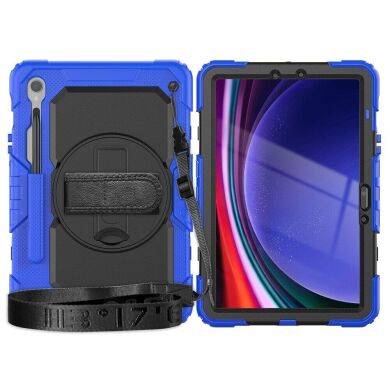 Защитный чехол Deexe Shockproof Case для Samsung Galaxy Tab S9 FE (X510) - Black / Dark Blue