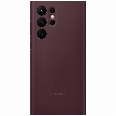 Чехол-книжка Smart Clear View Cover для Samsung Galaxy S22 Ultra (S908) EF-ZS908CEEGRU - Burgundy