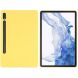 Защитный чехол Deexe Silicone Shell для Samsung Galaxy Tab S7 (T870/875) / S8 (T700/706) - Yellow. Фото 2 из 12