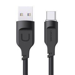 Кабель Usams US-SJ568 Lithe Series USB to Type-C (66W, 6A, 1.2m) - Black