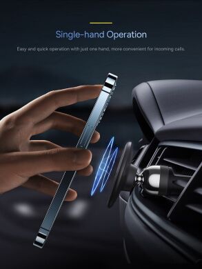 Автомобильный держатель Baseus C01 Magnetic Phone Holder (Air Outlet Version) SUCC000101 - Black