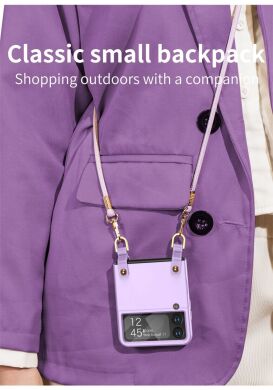 Защитный чехол GKK Crossbody для Samsung Galaxy Flip 4 - Purple