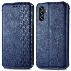 Чехол Deexe Rhombus Wallet для Samsung Galaxy A24 (A245) - Blue