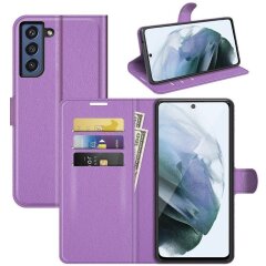 Чехол-книжка Deexe Book Type для Samsung Galaxy S21 FE (G990) - Purple