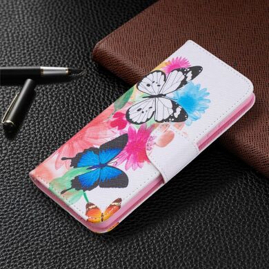 Чехол-книжка Deexe Color Wallet для Samsung Galaxy A52 (A525) / A52s (A528) - Two Butterfly