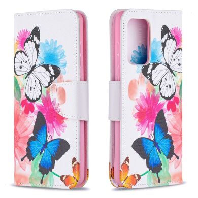 Чехол-книжка Deexe Color Wallet для Samsung Galaxy A52 (A525) / A52s (A528) - Two Butterfly