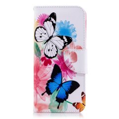 Чехол-книжка Deexe Color Wallet для Samsung Galaxy A6 2018 (A600) - Butterfly in Flowers B