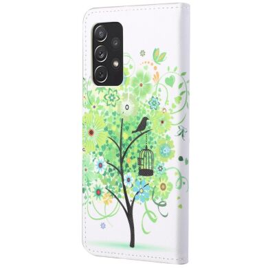 Чехол-книжка Deexe Color Wallet для Samsung Galaxy A73 (A736) - Green Tree