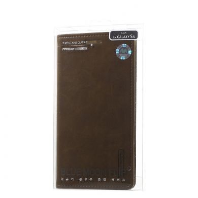 Чехол-книжка MERCURY Classic Flip для Samsung Galaxy S6 (G920) - Brown