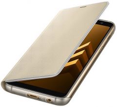Чехол-книжка Neon Flip Cover для Samsung Galaxy A8+ 2018 (A730) EF-FA730PFEGRU - Gold