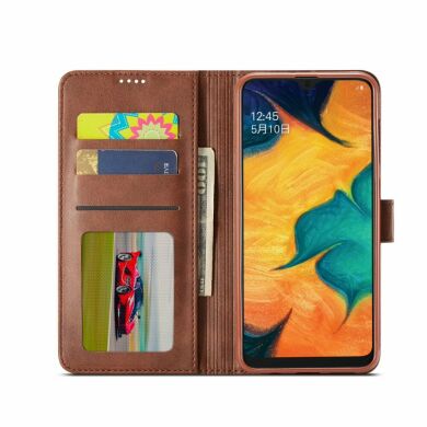 Чехол LC.IMEEKE Wallet Case для Samsung Galaxy A30 (A305) / A20 (A205) - Coffee