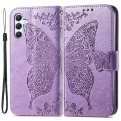 Чехол UniCase Butterfly Pattern для Samsung Galaxy A35 (A356) - Light Purple