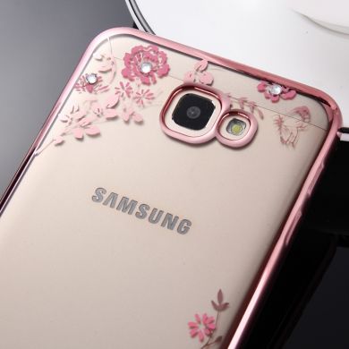 Силиконовый (TPU) чехол Deexe Shiny Cover для Samsung Galaxy J5 Prime (G570) - Rose Gold
