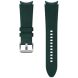 Оригинальный кожаный ремешок Hybrid Band (Size M/L) для Samsung Galaxy Watch 4 / 4 Classic / 5 / 5 Pro / 6 / 6 Classic (ET-SHR89LGEGRU) - Green. Фото 1 из 4