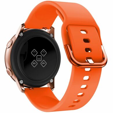 Ремешок Deexe Soft Silicone для часов с шириной крепления 20мм - Orange