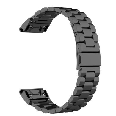 Ремешок Deexe Stainless Steel для часов Garmin c креплением Quick Release 20mm - Black