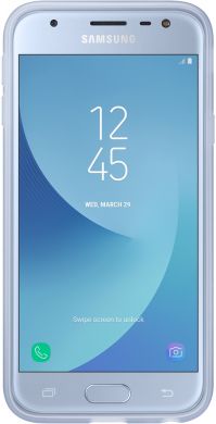 Силиконовый (TPU) чехол Jelly Cover для Samsung Galaxy J3 2017 (J330) EF-AJ330TLEGRU - Light Blue