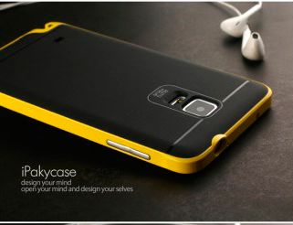 Накладка IPAKY Hybrid Cover для Samsung Galaxy Note 4 (N910) - Yellow