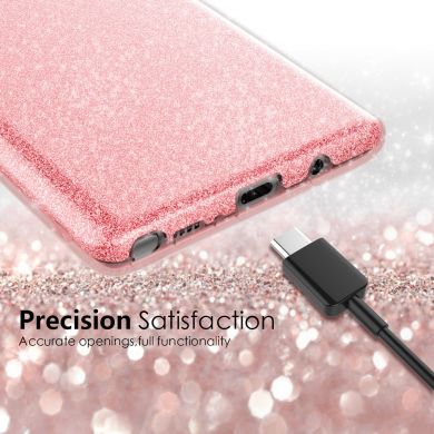 Силиконовый (TPU) чехол UniCase Glitter Cover для Samsung Galaxy Note 8 (N950) - Black