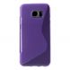 Силиконовая накладка Deexe S Line для Samsung Galaxy S7 edge (G935) - Violet. Фото 2 из 5