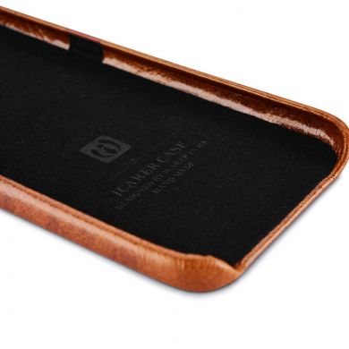 Кожаный чехол-бампер iCarer Glossy Cover для Samsung Galaxy S7 - Brown