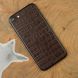 Кожаная наклейка Glueskin Dark Brown Croco для Samsung Galaxy S8 Plus (G955). Фото 2 из 4