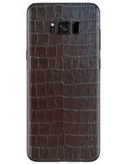 Кожаная наклейка Glueskin Dark Brown Croco для Samsung Galaxy S8 Plus (G955)
