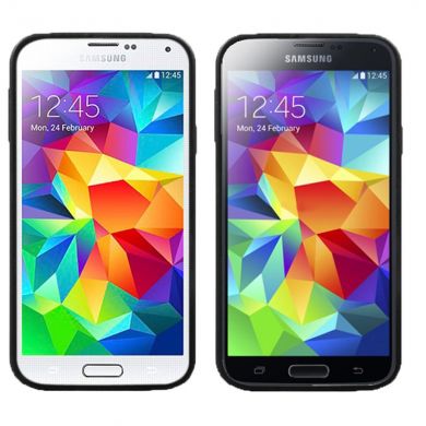 Силиконовая накладка Deexe Cube Pattern Samsung Galaxy S5 (G900) - Black