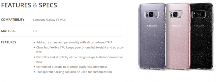 Силиконовый чехол SGP Liquid Crystal Glitter для Samsung Galaxy S8 Plus (G955) - Space Quartz