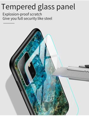 Защитный чехол Deexe Gradient Pattern для Samsung Galaxy A51 (А515) - Blue/Gold