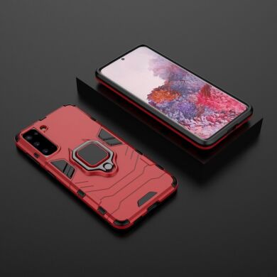 Защитный чехол Deexe Hybrid Case для Samsung Galaxy S21 - Red