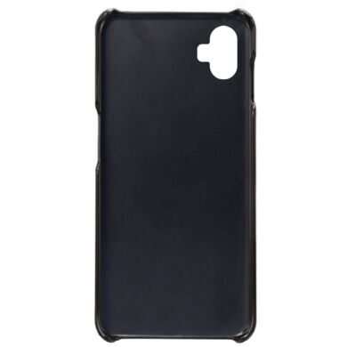 Защитный чехол Deexe Leather Back Cover для Samsung Galaxy A04e (A042) - Black