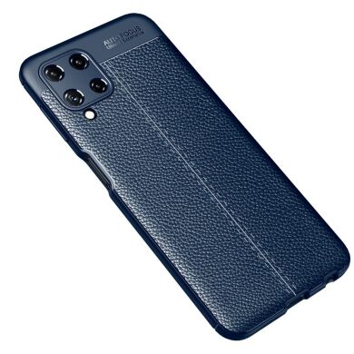 Защитный чехол Deexe Leather Cover для Samsung Galaxy A22 (A225) / M22 (M225) - Blue