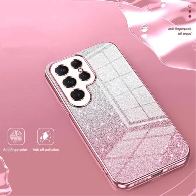 Защитный чехол Deexe Sparkles Cover для Samsung Galaxy S24 Ultra - Silver