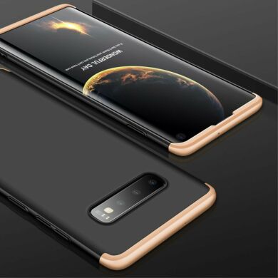 Защитный чехол GKK Double Dip Case для Samsung Galaxy S10 (G973) - Black / Gold